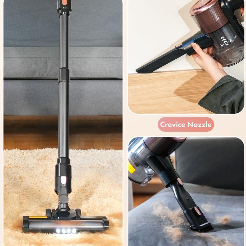 H320 Cordless Vacuum Cleaner – 28Kpa Suction, 50Min Runtime