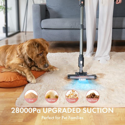 H320 Cordless Vacuum Cleaner – 28Kpa Suction, 50Min Runtime
