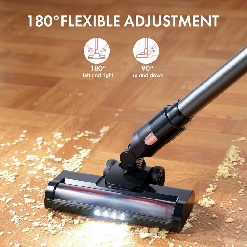 H320 Cordless Vacuum Cleaner – 28Kpa Suction, 50Min Runtime